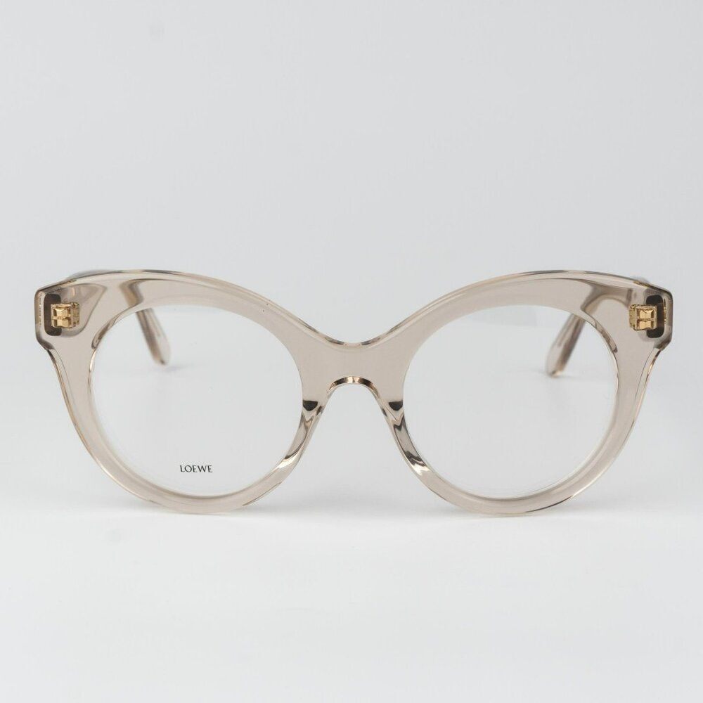 Loewe CURVY Men Eyeglasses Brown Round LW50074I 057 NEW AUTHENTIC